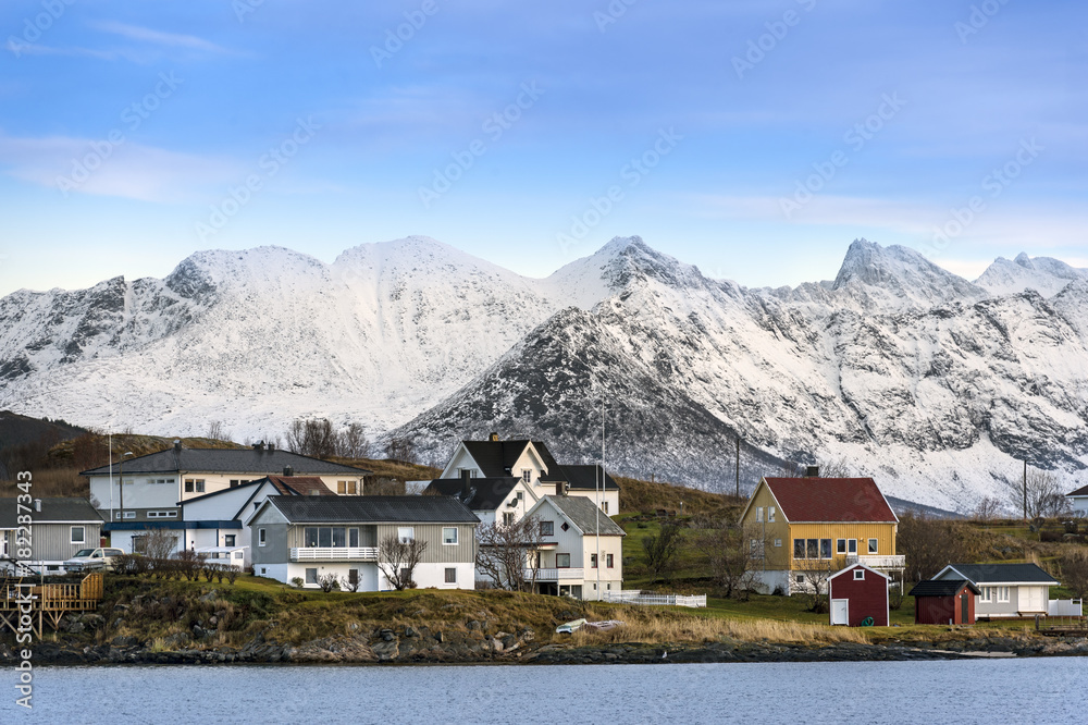 Sommaroy, a populated island located about 36 kilometres west of the city of Tromso in the western part of Troms county, Norway.
