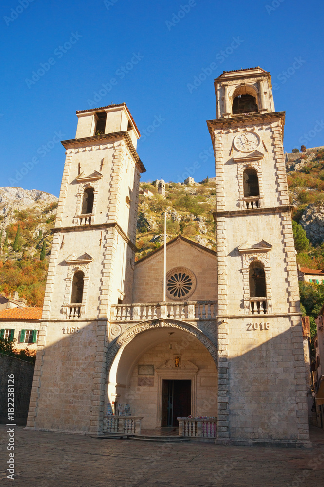 Cathedral of Saint Tryphon in Old Town of Kotor, Montenegro