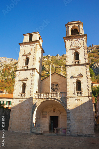 Cathedral of Saint Tryphon in Old Town of Kotor, Montenegro