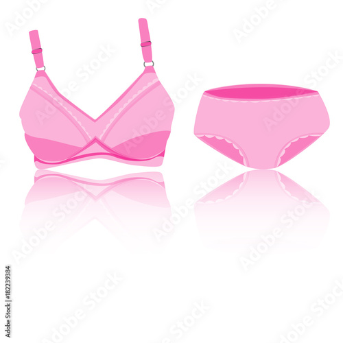 the underwear for lady vector design