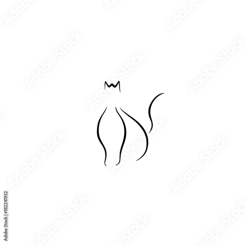 cat icon vector illustration