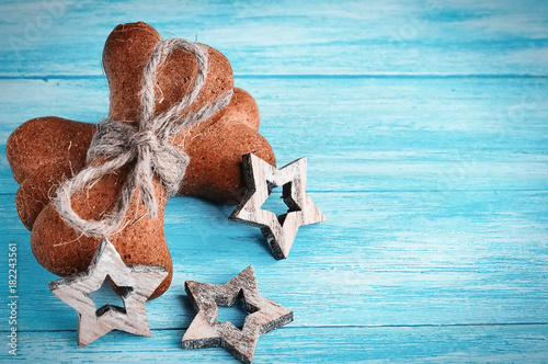 Christmas background whith Doggy biscuits