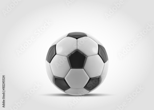 Vector soccer ball. Realistic soccer ball or football ball