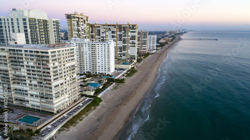 Ft. Lauderdale beach looking north at Galt Ocean Dr.