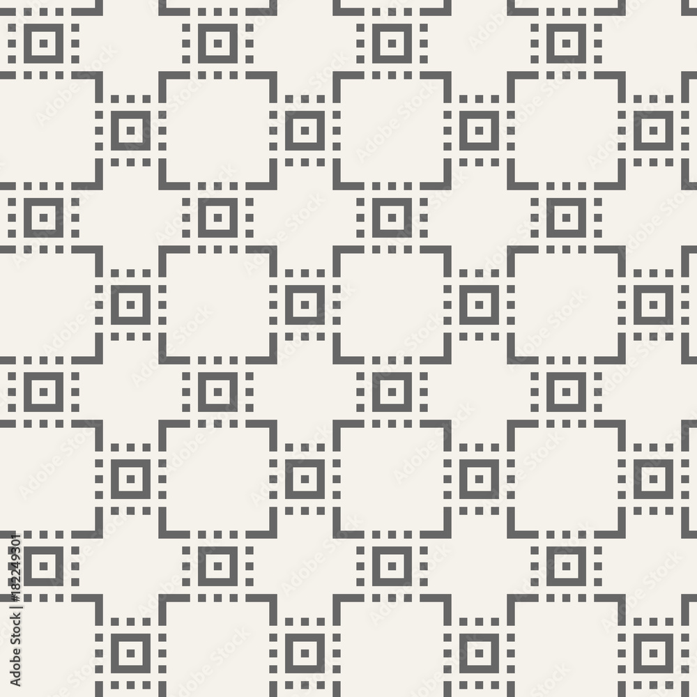 Abstract seamless pattern. Regularly repeating geometric ornament.