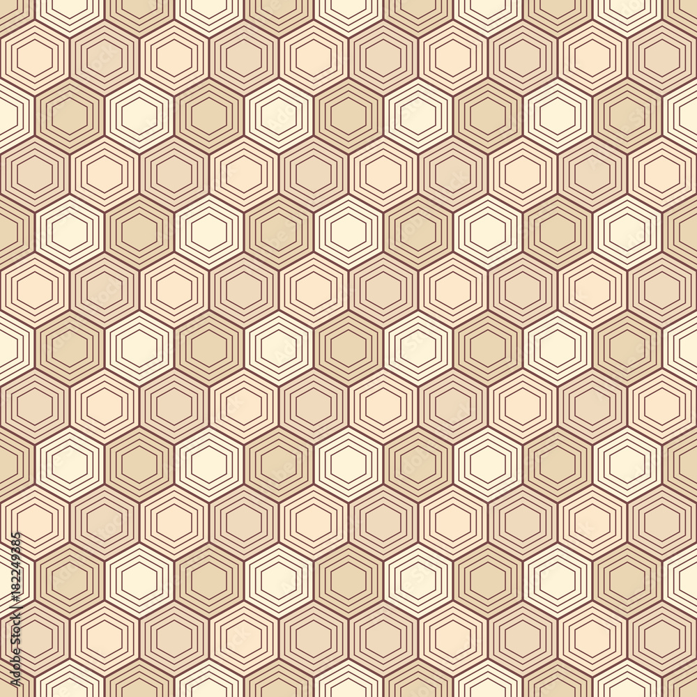 Abstract seamless geometric pattern of hexagons. Abstract seamless geometric pattern of hexagons.
