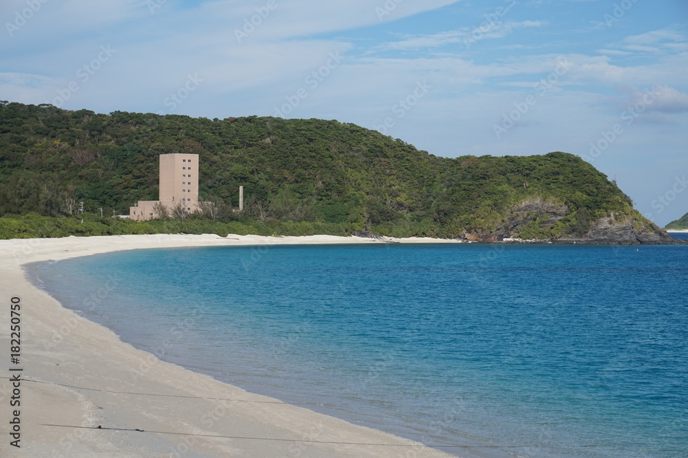 Naklejka premium トロピカルビーチ、座間味島、慶良間諸島、沖縄