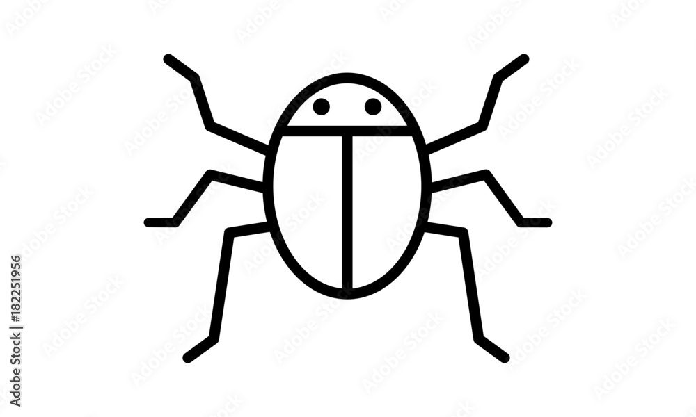 Bug Icon Illustration Bug Icon Illustration