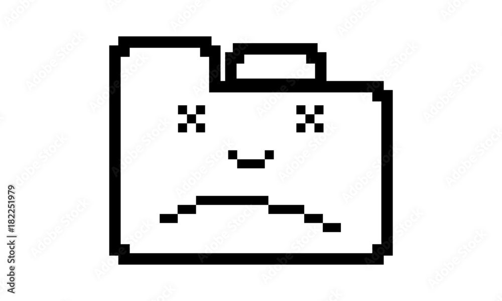 Website Crash Icon Illustration. Alert Page Symbol Website Crash Icon Illustration. Alert Page Symbol