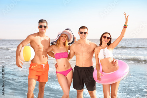 Group of attractive young p...