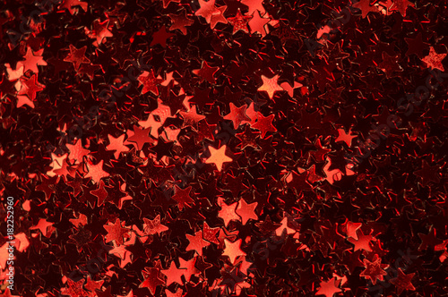 Festive red star background