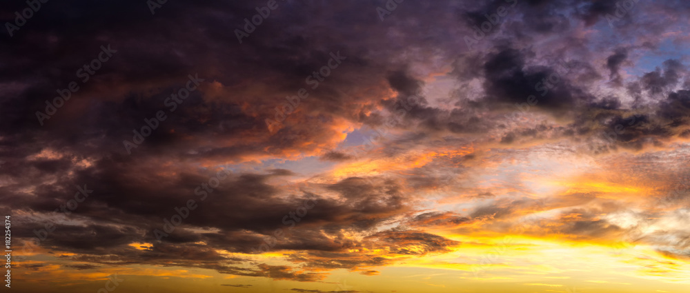 Background of cloudy in morning sky