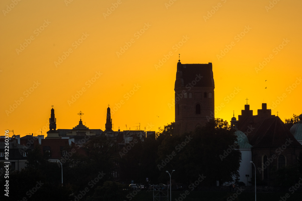 Dusk over the Church of the Visitation of the Blessed Virgin Mary in Warsaw, Poland Dusk over the Church of the Visitation of the Blessed Virgin Mary in Warsaw, Poland