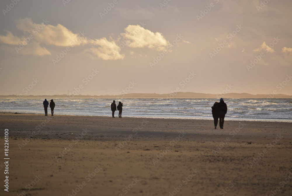 Nordseeküste nach einem Herbststurm