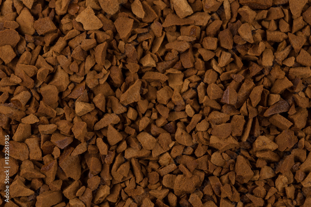 Pile of instant coffee grains Pile of instant coffee grains