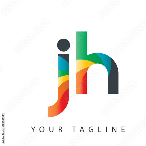 Initial Letter JH Design Logo