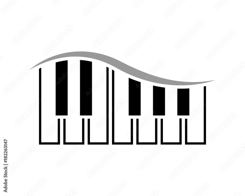 Piano Icon, Music Logo, Musical Sign â€“ Vector Stock Illustration -  Illustration of music, harmony: 170602957