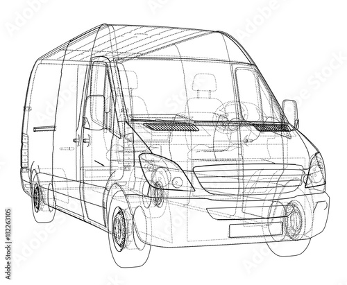 Concept car. Vector