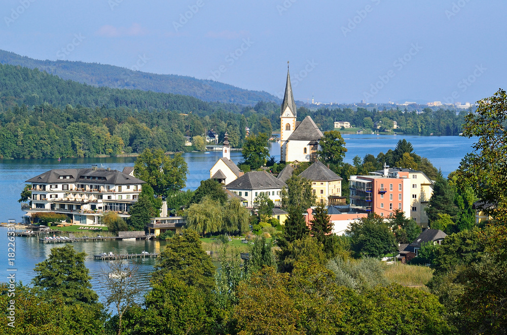 View of Maria Worth in Austria