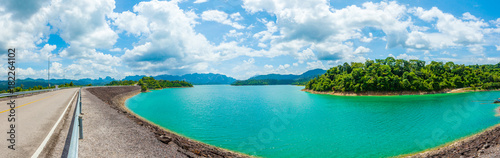 panorama Ratchaprapa Dam Chaew Lan Dam Surat Thani Thailand