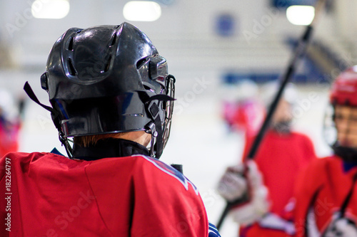 Canvas Print active men's hockey