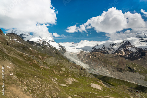 Gornergletscher und Bergpanorama, Schweiz