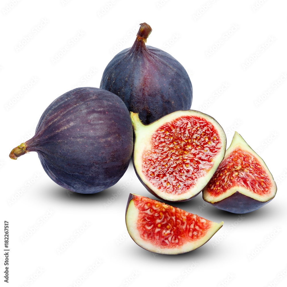 Fig isolated on white background. Clipping path Fig isolated on white background. Clipping path