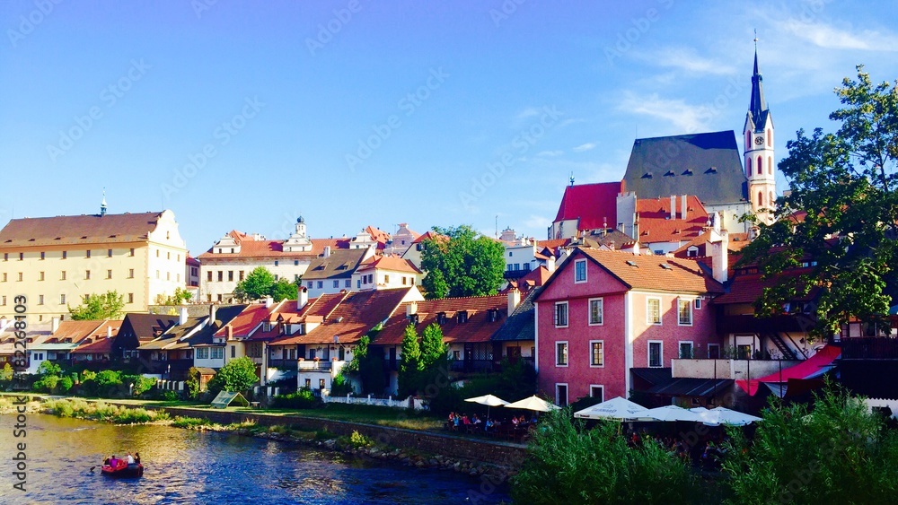 Vltava river in Cesky Krumlov