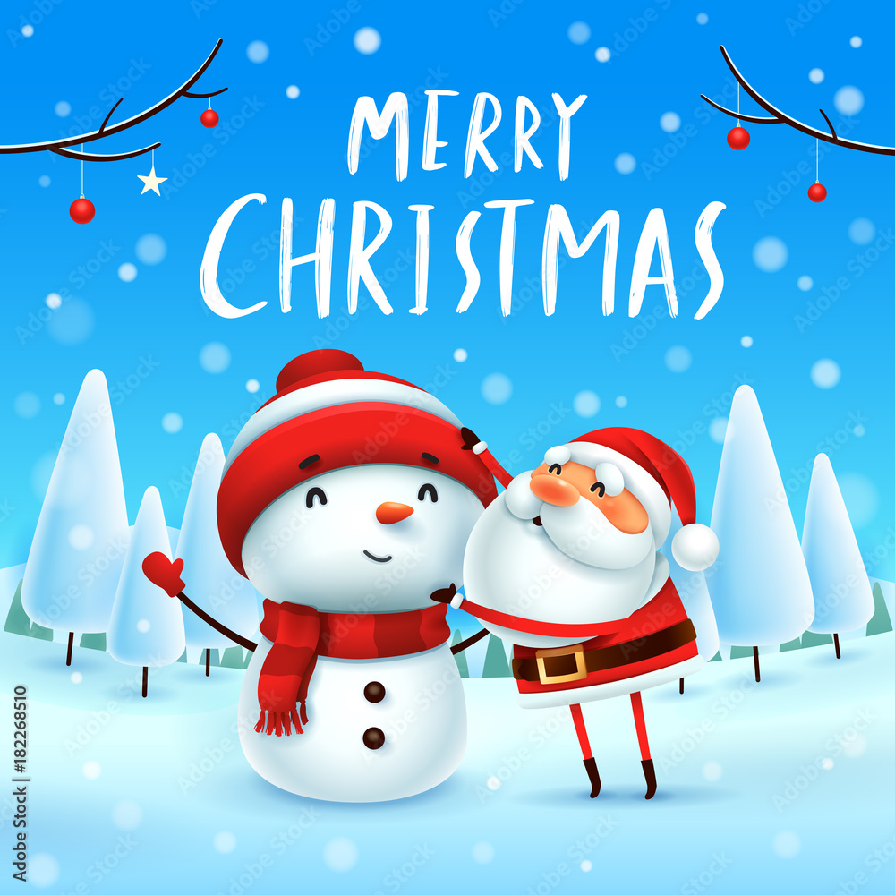 Merry christmas snowman online