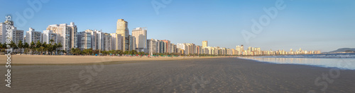 Santos Beach and city skyline - Santos, Sao Paulo, Brazil © diegograndi