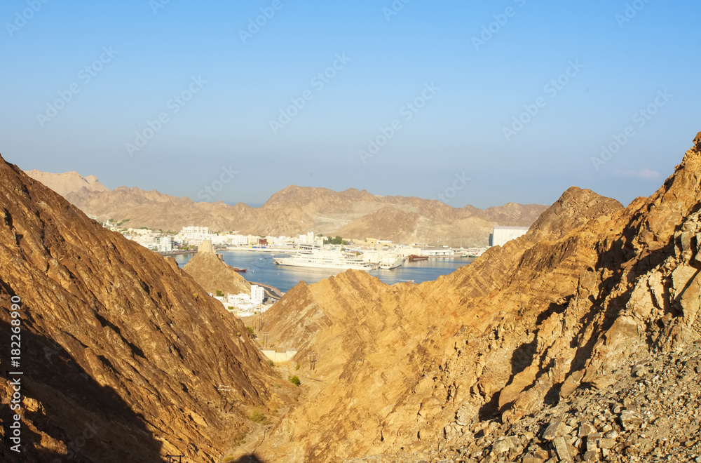 Oman. The picturesque Bay in Muscat.