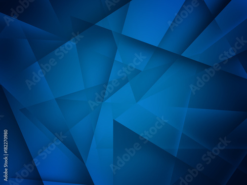  abstract blue background with triangles shapes layered in contemporary modern art design 