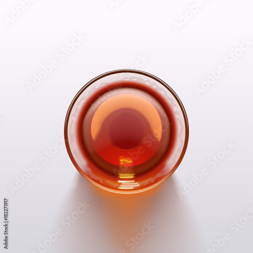 drink glass top view