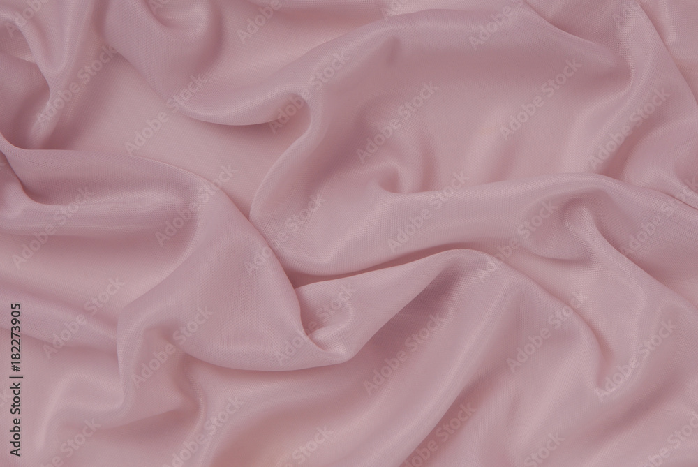 Obraz premium pink draped material, textile backgrounds, textured cloth, lilac texturing fabric