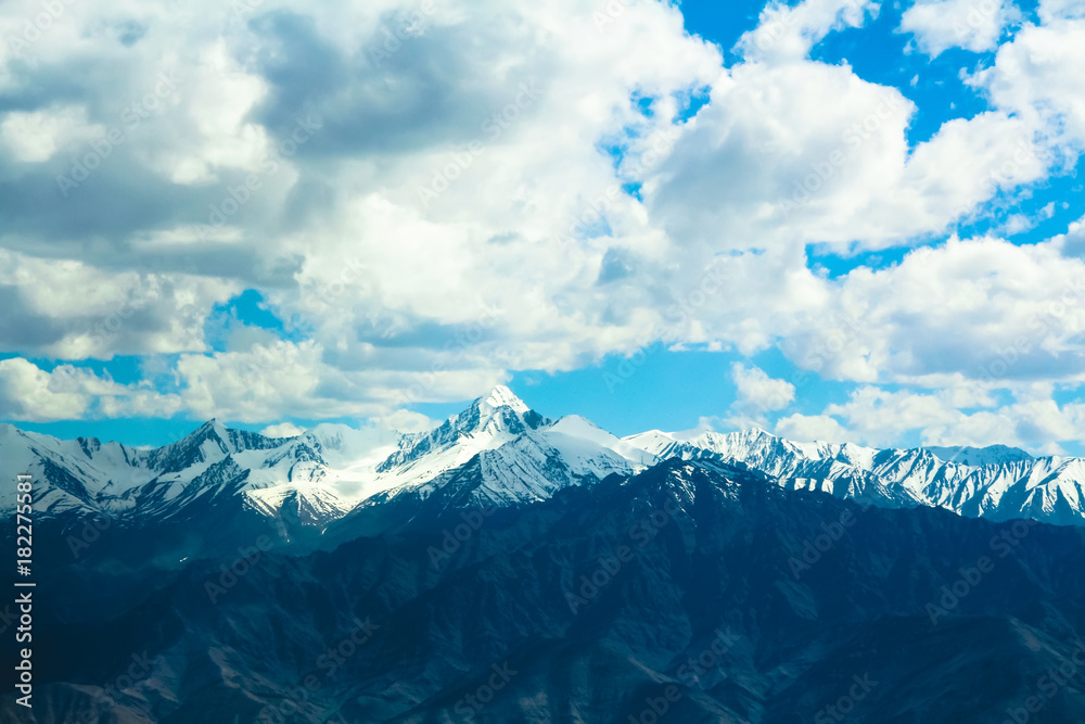 Obraz premium Himalaya mountains valley at ladakh, india, asia