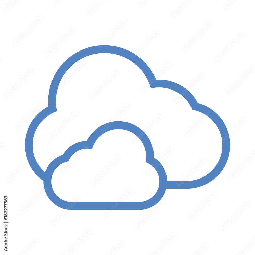 clouds icon image clouds icon image