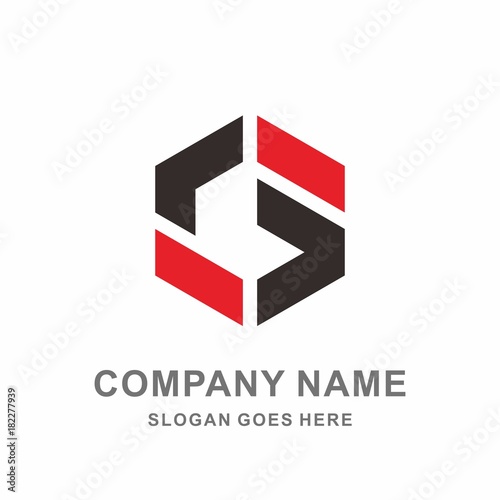 Monogram Letter G Geometric Hexagon Architecture Interior Construction Business Company Stock Vector Logo Design Template
