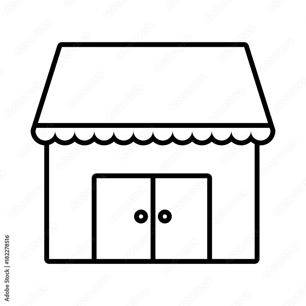 Store shop building symbol