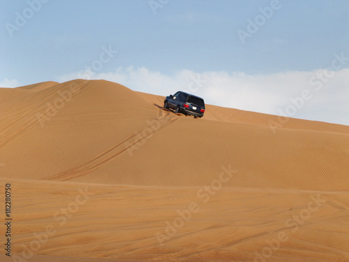 safari in the sand dunes of the desert