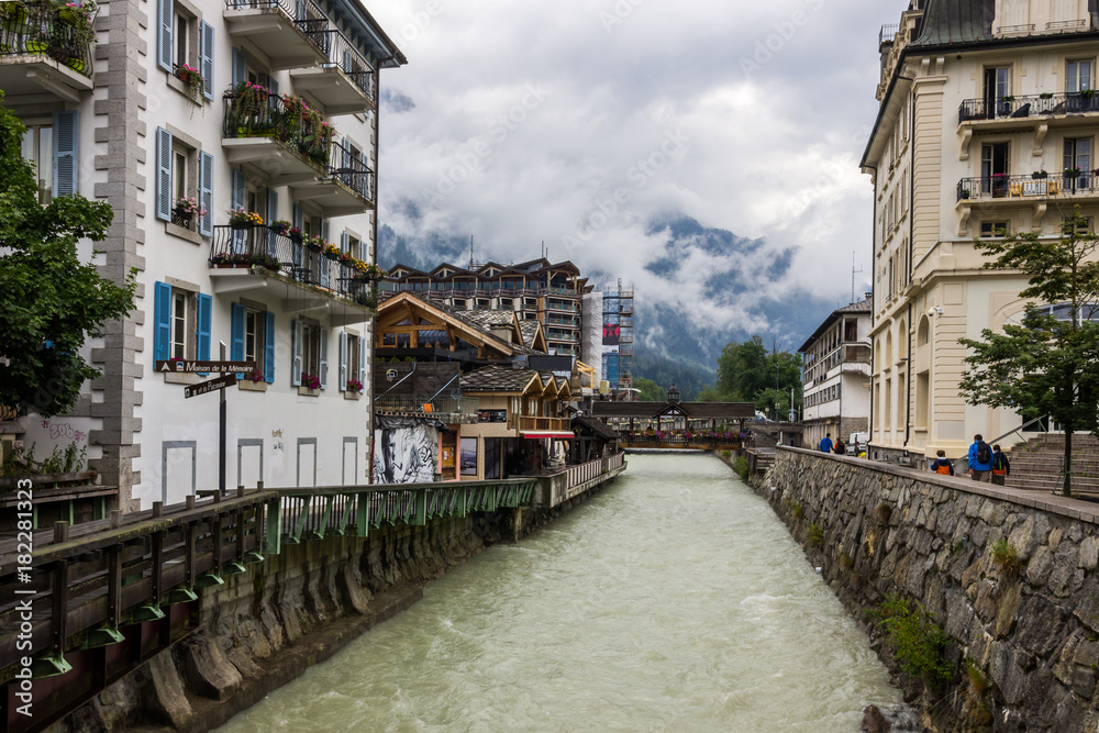Chamonix in France in Alps