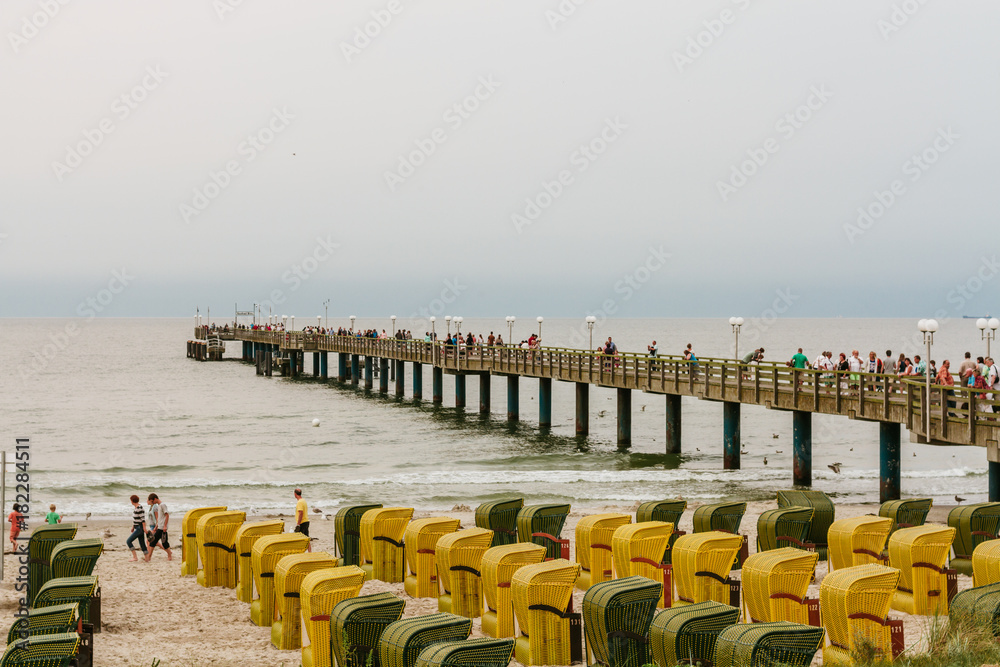 Obraz premium Urlaub im Ostseebad Binz auf Rügen