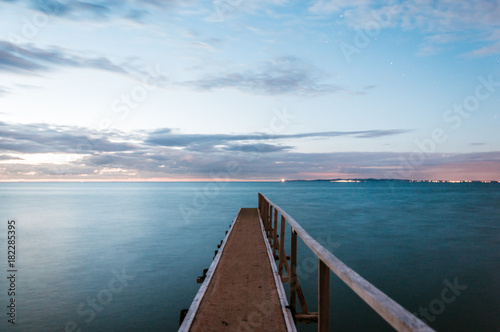 Sonnenuntergang an der Ostsee in Dänemark