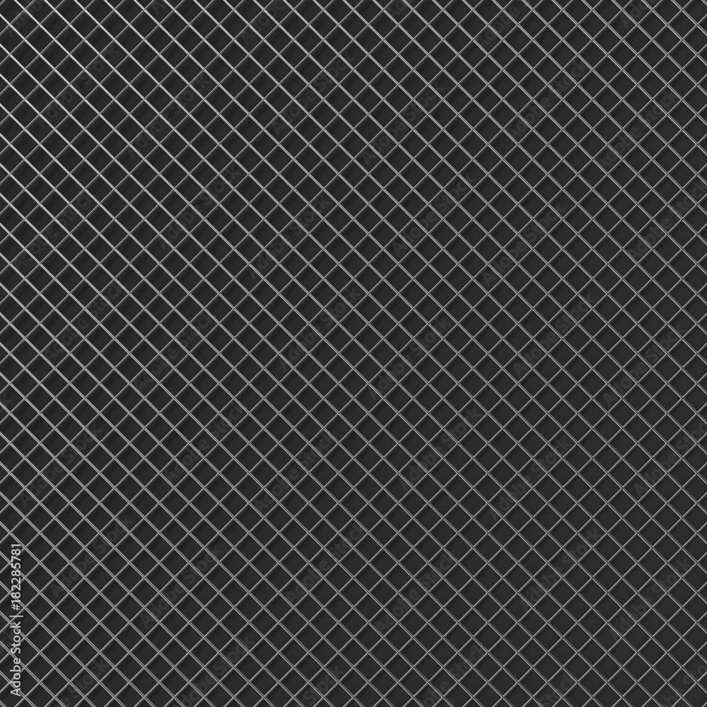 abstract background - steel grill on a dark , 3d render, 3d illustration