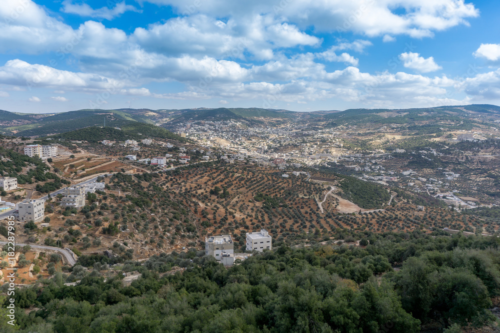 View from Jordan looking towards Israel into the Jordan Valley