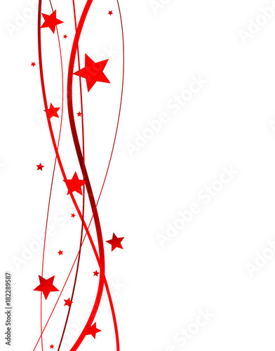 Red stars vertical background
