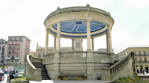 A rondel in the center of Pamplona.