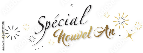 SPÉCIAL NOUVEL AN fond blanc