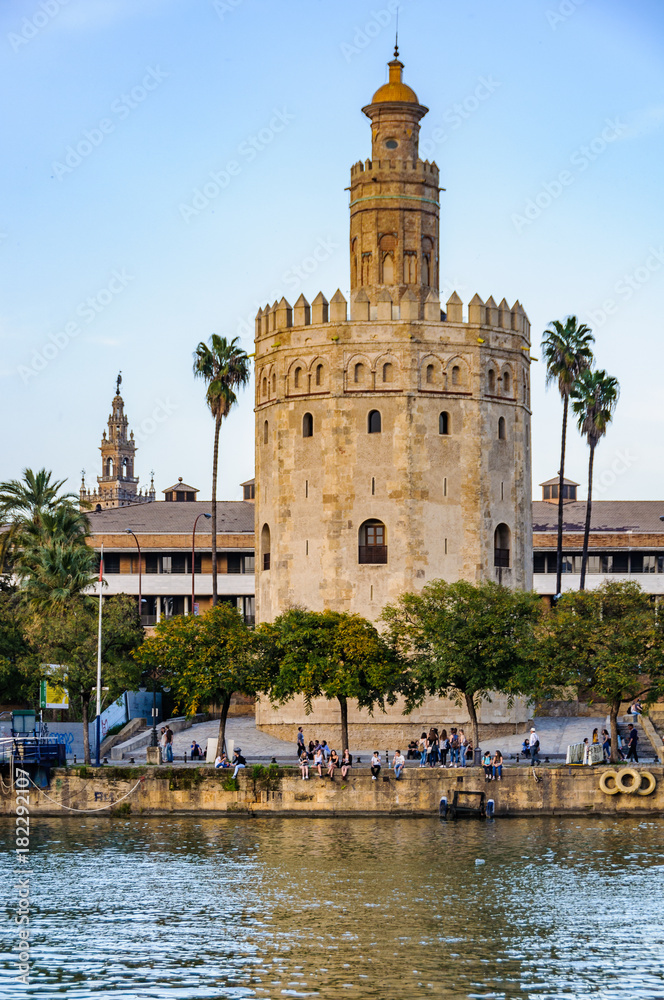 Golden Tower in Seville, Spain