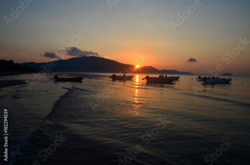 Sunset at sea