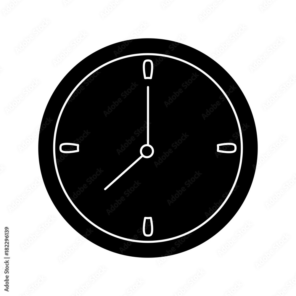 Wall clock isolated Wall clock isolated